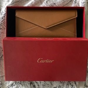 BRAND NEW Cartier Tobacco Goatskin Wallet